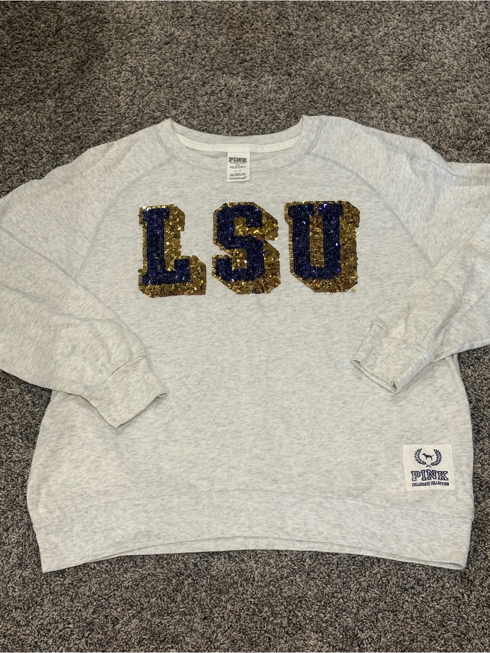 PINK Victoria's Secret LSU Crewneck